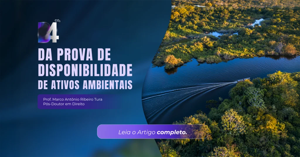 DA PROVA DA DISPONIBILIDADE DE ATIVOS AMBIENTAIS - MARCO TURA
