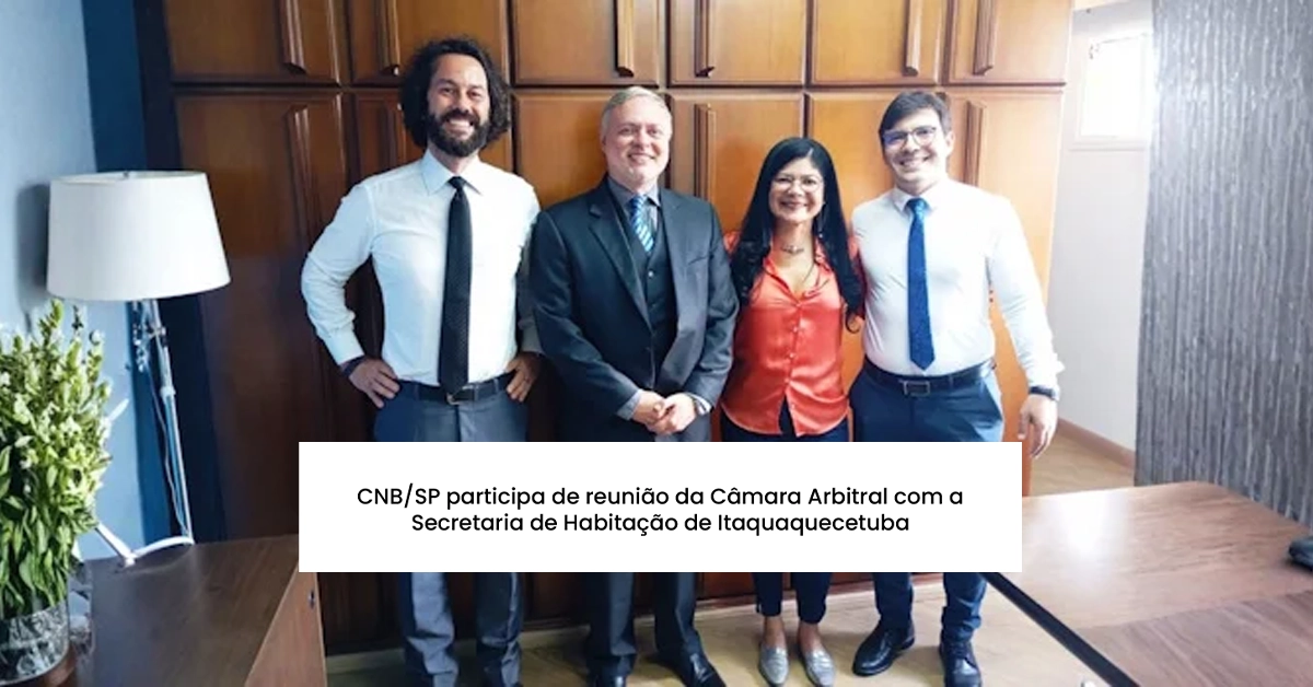 CNB SP participa de reunião da Câmara Arbitral com a Secretaria de Habitação de Itaquaquecetuba